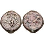 Judaea, Hasmonean Kingdom. Mattathias Antigonos (Mattatayah). Æ 4 Prutot (7.26 g), 40-37 BCE.