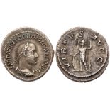 Gordian II Africanus. Silver Denarius (2.51 g), AD 238. Rome. IMP M ANT GORDIANVS AFR AVG, laureate,