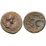Judaea, Herodian Kingdom. Agrippa II. Æ (5.06 g), 56-95 CE. Caearea Maritima, RY 26 of Agrippa II'