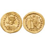 Marcian. Gold Solidus (4.37 g), AD 450-457. Constantinople, AD 450-457. D N MARCIA-NVS P F AVG,