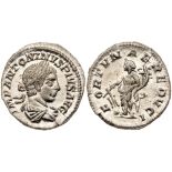 Elagabalus. Silver Denarius (2.84 g), AD 218-222. Rome, AD 220/1. IMP ANTONINVS PIVS AVG, laureate