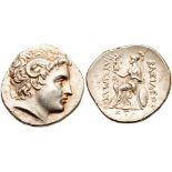 Thracian Kingdom. Lysimachos. Silver Tetradrachm (17.21 g), as King, 306-281 BC. Uncertain mint in