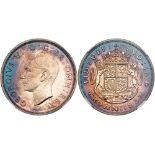 Great Britain. Proof Crown, 1937. S.4079; KM-857. George VI. Silver with milled or reeded edge.