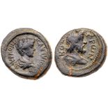 Petraea, Bostra. Commodus. Æ (5.05 g), as Caesar, AD 166-177. Struck ca. AD 175. Bare-headed, draped