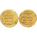 Arab-Asian Empires. Dinar, AH722. Mongols. Ilkhanids. Abu Sa'id Bahadur (AH 716-736 / 1316-1335 AD).