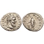 Pertinax. Silver Denarius (3.38 g), AD 193. Rome. IMP CAES P HELV PERTIN AVG, VOT DECE-N TR P COS