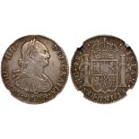 Guatemala. 4 Reales, 1794- NG M. KM-52. Charles IV. The finer of the only 2 examples graded at NGC