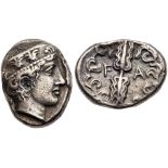 Elis, Olympia. 92nd Olympiad. Silver Stater (11.81 g), 412 BC. Hera mint. Head of Hera right,
