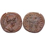 Lucius Verus. Æ Dupondius (11.62 g), AD 161-169. Rome, AD 161. IMP CAES L AVREL VERVS AVG,