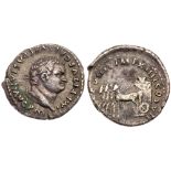 Titus. Silver Denarius (2.94 g), AD 79-81. Rome, AD 80. IMP TITVS CAES VESPASIAN AVG P M, laureate