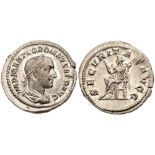 Gordian I Africanus. Silver Denarius (2.76 g), AD 238. Rome. IMP M ANT GORDIANVS AFR AVG,