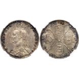 Great Britain. Florin, 1892. S.3925; ESC-874 (Rarity-2); KM-762. Victoria. Jubilee head of Queen