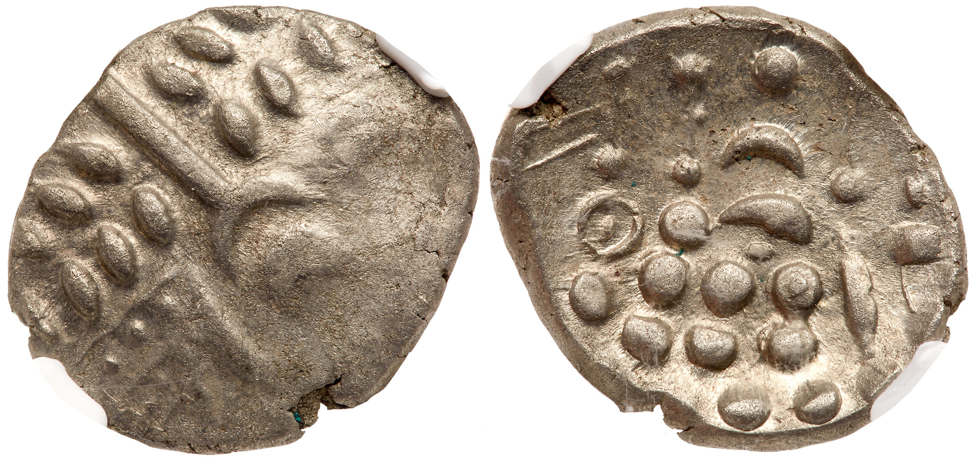 Britain, Durotriges. BI Stater (4.56 g), ca. 65 BC-AD 45. Durotrigan E, Abstract (Cranborne Chase)