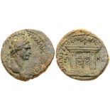 Judaea, Herodian Kingdom. Agrippa II. Æ (10.72 g), 56-95 CE. Caesarea Maritima, RY 25 of Agrippa’s