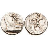 Macedonian Kingdom. Demetrios I Poliorketes. Silver Tetradrachm (17.13 g), 306-283 BC. Tarsos, ca.