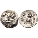 Macedonian Kingdom. Alexander III 'the Great'. Silver Drachm (4.24 g), 336-323 BC. Mylasa, ca. 300-