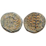 Judaea, Herodian Kingdom. Herod III Antipas. Æ Half (7.58 g), 4 BCE-39 CE. Tiberias, RY 24 (20/1