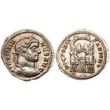 Maximianus. Silver Argenteus (3.26 g), first reign, AD 286-305. Ticinum, ca. AD 295. MAXIMIA-NVS