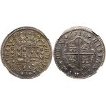 Spain. 8 Reales, 1718-S M. Dav-1696; KM-310. Seville mint. Philip V. Crowned arms, in field R-8