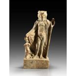 Dionysos. Dionysos. Römisch, um 1. Jh. v. Chr. H 16,9cm. Hellroter Ton mit Resten von weißer Engobe.