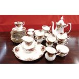 A COLLECTION OF ROYAL ALBERT 'OLD COUNTRY ROSES' PATTERN TEA AND COFFEE WARES