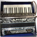 A PIANO ACCORDIAN 'LA REGINA' cased.