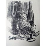 PERCY DRAKE BROOKSHAW (BRITISH, 1907 - 1993) 'Doll and Bottles' lithograph 45cm x 29cm together with