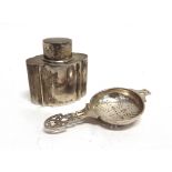 A LATE VICTORIAN SILVER TEA CADDY by Deakin and Deakin, Sheffield 1895, the oval shaped body with