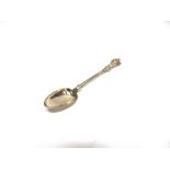 A VICTORIAN SILVER QUEENS PATTERN BASTING SPOON by George Adams, London 1865, double struck, 30.