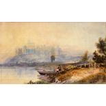 * BAXTER (BRITISH, 19TH CENTURY) Windsor Castle from the Bank of the Thames, watercolour, signed