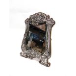 AN EDWARDIAN EASEL BACK DRESSING TABLE MIRROR Hilliard & Thomasson, Birmingham 1905, the rectangular