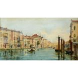 ETTORE CADORIN (ITALIAN-AMERICAN, 1876-1952) Venetian Waterway, watercolour, signed lower left, 26cm