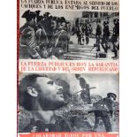 GUERRA CIVIL (SPANISH CIVIL WAR) - AN ORIGINAL 1936 NATIONALIST LITHOGRAPHIC POSTER BY THE