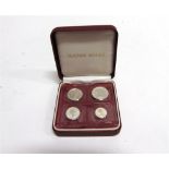 GREAT BRITAIN - ELIZABETH II, MAUNDY MONEY SET, 2001 comprising fourpence, threepence, twopence