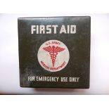 A SECOND WORLD WAR U.S. MOTOR VEHICLE FIRST-AID KIT (24 UNIT) FOR ARMOURED VEHICLES the steel case