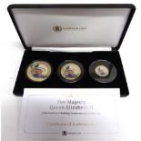 GREAT BRITAIN - ELIZABETH II, AN HEIRLOOM COIN COLLECTIONS GOLD PROOF BIRTHDAY COMMEMORATIVE