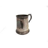 A PROVINCIAL GEORGIAN SILVER MUG by John Langlands I, Newcastle 1771, the tapering cylindrical