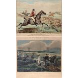 AFTER H. ALKEN set of six colour titled hunting prints on board and published by S & J Fuller, 23