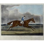 AFTER J.F. HERRING 'Bee's Wing. Winner of the Ascot Gold Cup. 1842', coloured engraving, 45 x 54cm