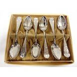 A SET OF SIX TEASPOONS commemorating the Worlds Fair of 1893 in Chicago, each stamped 'Standard' and