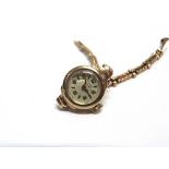 ROTARY, A LADY'S 9 CARAT GOLD BRACELET WATCH 9.5g gross, excluding the movement