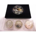 GREAT BRITAIN, GUERNSEY & U.S.A. - ASSORTED SILVER comprising a Guernsey 70th Anniversary Battle