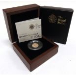 GREAT BRITAIN - ELIZABETH II, QUARTER-SOVEREIGN, 2012 limited edition 640/6500, in case of issue.