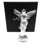 A LALIQUE FROSTED AND CLEAR GLASS FIGURE OF A FAIRY engraved 'Lalique R France' to base, 9.5cm high,