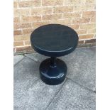 A HABITAT 'SKITTLE' OCCASIONAL TABLE in anthracite colour, 40cm diameter 51cm high