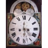 A GEORGE III 8-DAY LONGCASE CLOCK the enamel dial with subsidiary seconds and date dials