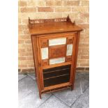 A LATE VICTORIAN WALNUT MUSIC CABINET 56cm wide 37cm deep 105cm