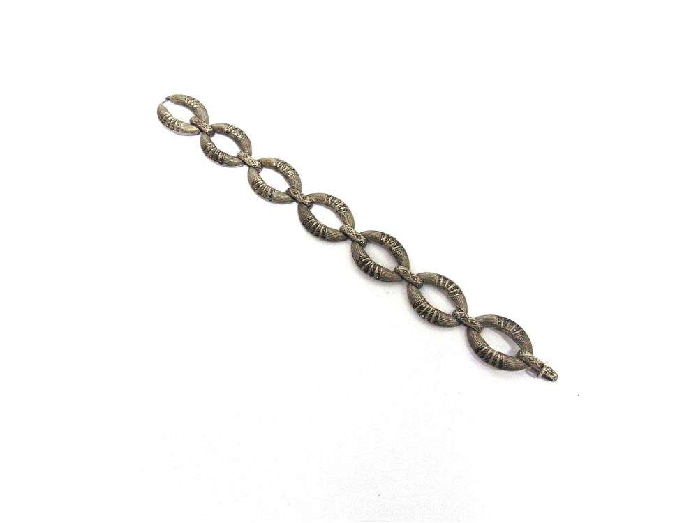 A THEODOR FAHRNER MARCASITE SET SILVER BRACELET tagged Fahrner, TF monogram and 925, 18cm long