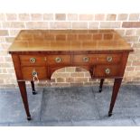 AN EDWARDIAN MAHOGANY WASHSTAND 92cm wide 48cm deep 77cm high