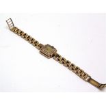 TREBEX, A LADY'S 9 CARAT GOLD BRACELET WATCH Chester 1920, 25g gross